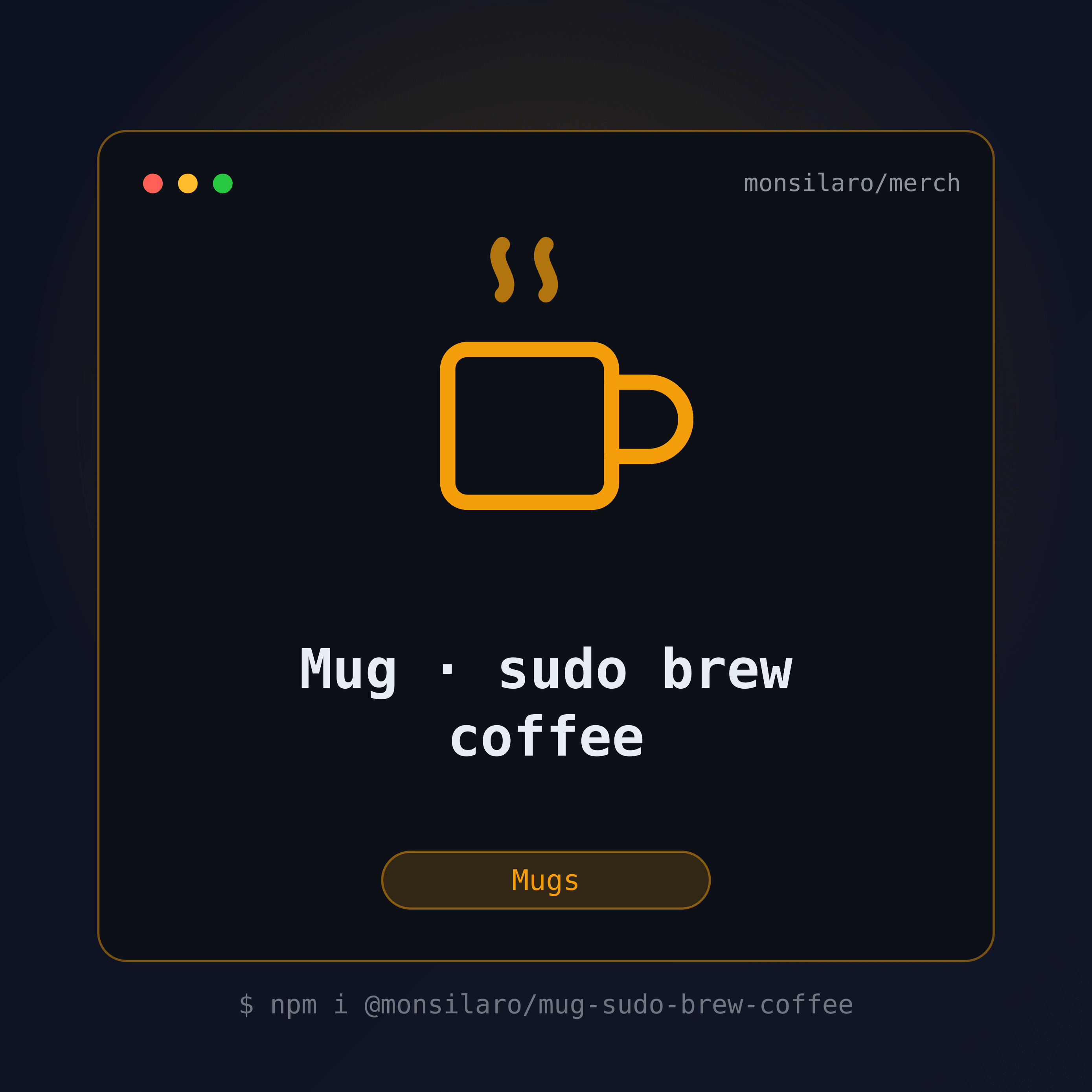 Mug — sudo brew coffee — visuel produit Monsilaro Merch